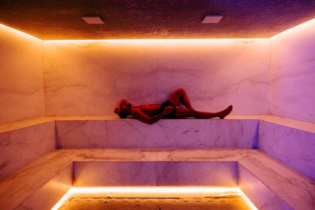 Steam room at CASCADA
