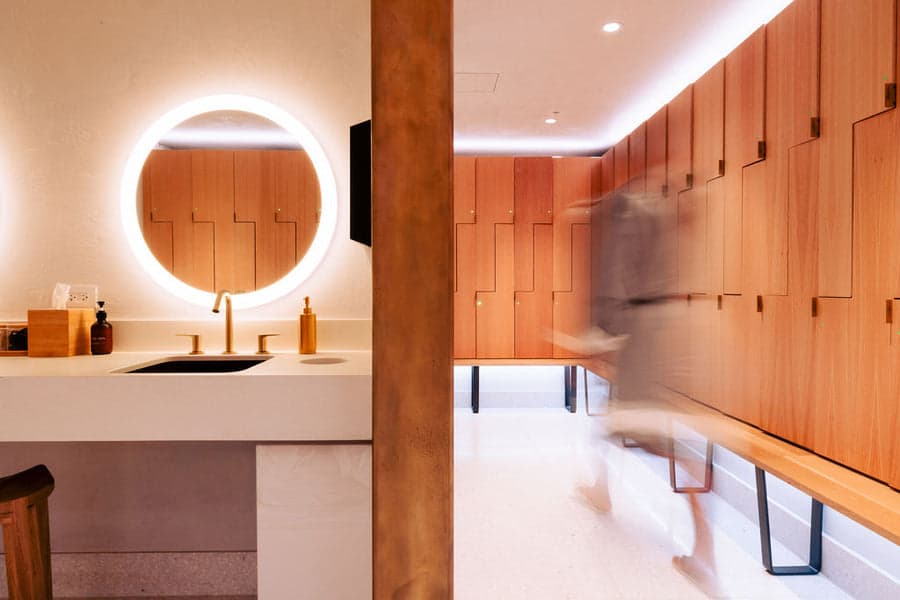 locker rooms for ease